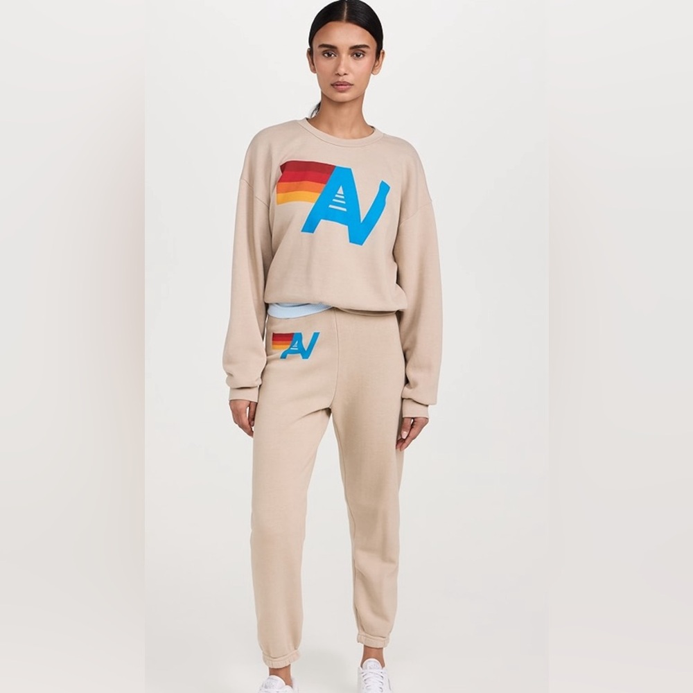 Beige Logo Sweater